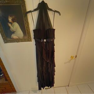 Elegant Black Backless Dress